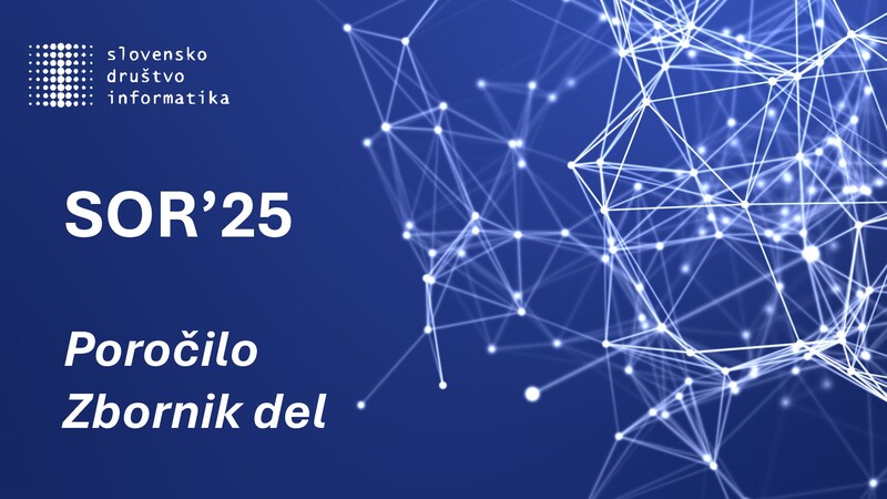 SOR'25 - poročilo in zbornik del